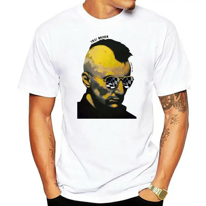 

Mens T Shirts Fashion 2022 Taxi Driver V4 Robert De Niro T SHIRT WHITE