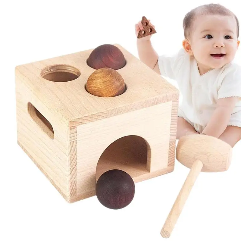 

Shape Matching Puzzle Educational Montessori Puzzles Kid's Toy Natural Texture Learning Toy Gifts For Children's Day Christmas