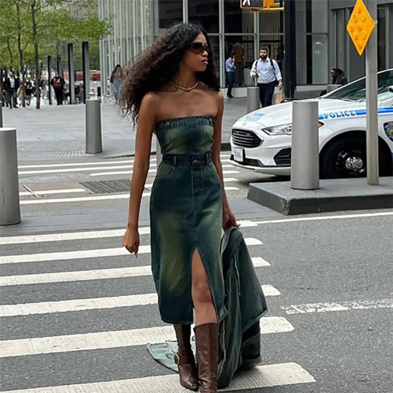 

Юбка MONMOIRA женская джинсовая средней длины с завышенной талией, 2 шт.