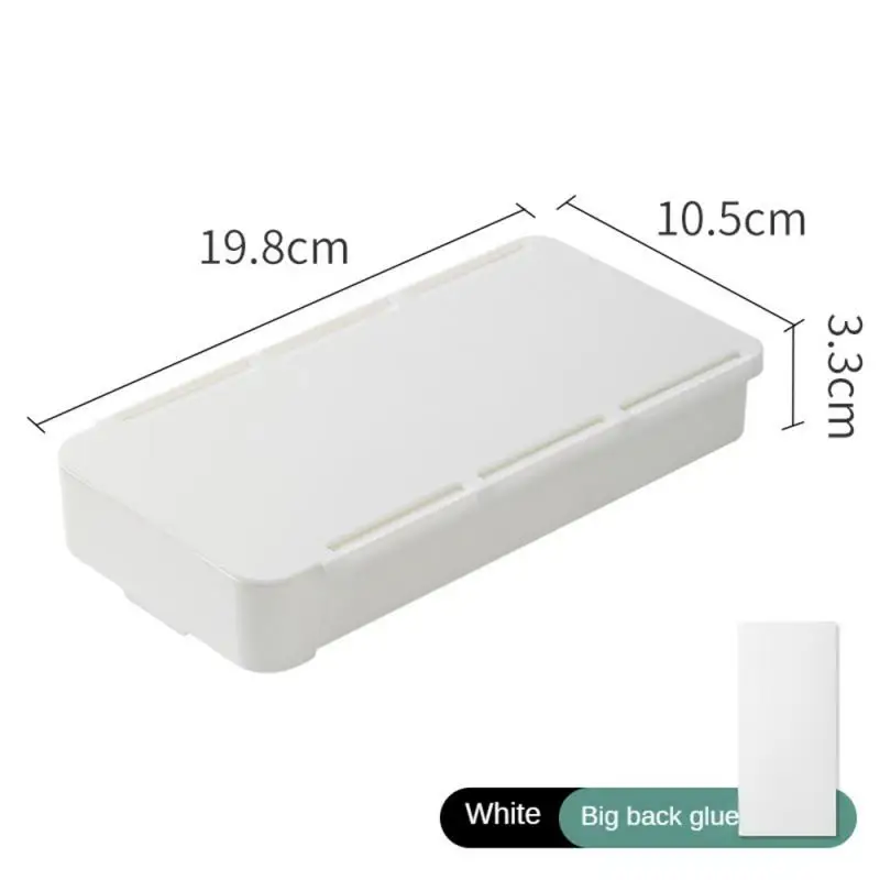 

Self-adhesive Under-drawer Storage Rack Invisible Pencil Tray Save Space Invisible Drawer Organizer Drawer Type Box Under-table