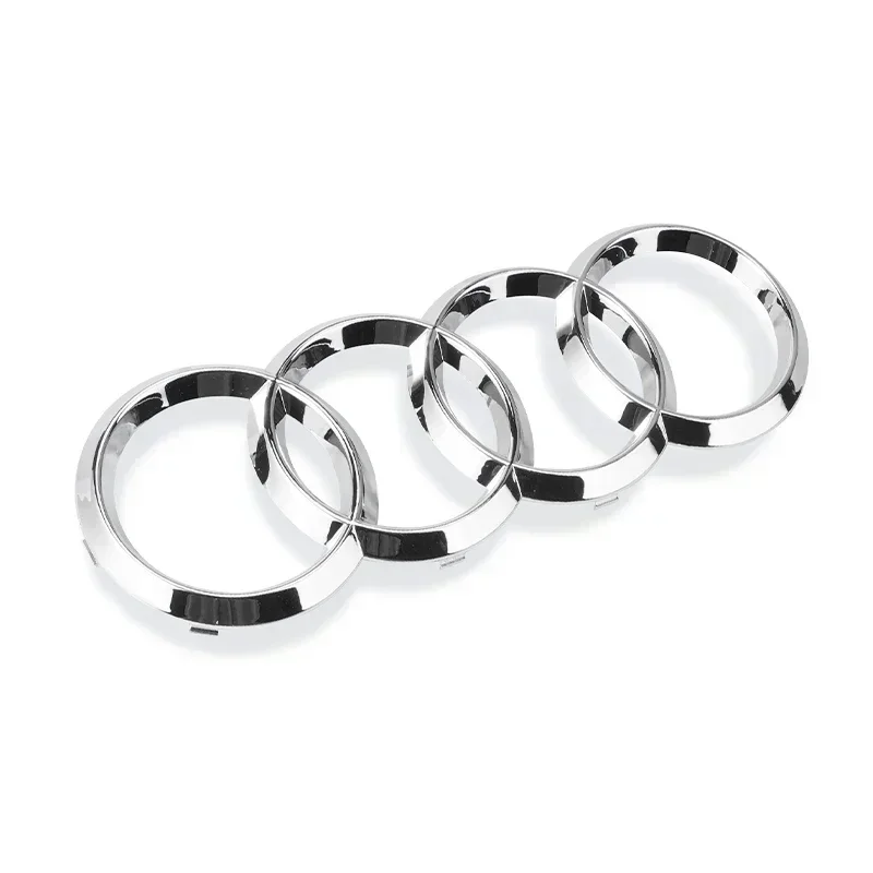 

1 шт. черный/серебристый 4-кольцевой ABS капот автомобиля передний капот гриль задний багажник эмблема логотип наклейка для Audi A3 A4 A5 A6 A7 Q2 Q3 Q5 Q8 TT