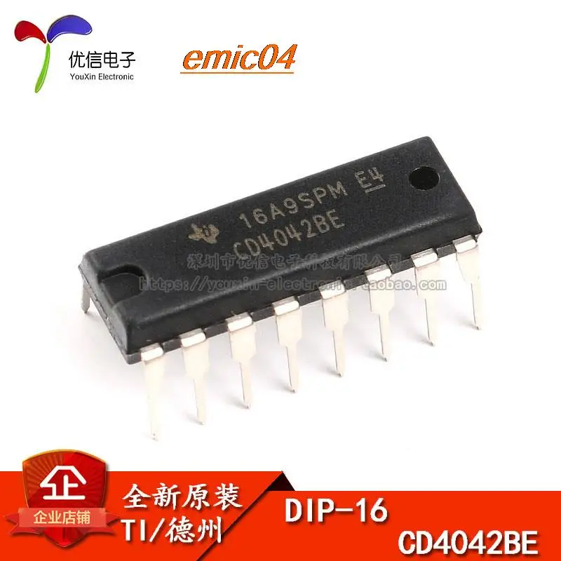 

Оригинальный товар CD4042BE DIP-16 D, в наличии 5 шт.