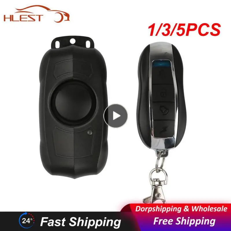 

1/3/5PCS Anchtek USB Charging Anti-Theft Bike Vibration Alarm Wireless Remote Control Security System Electric Bike Car