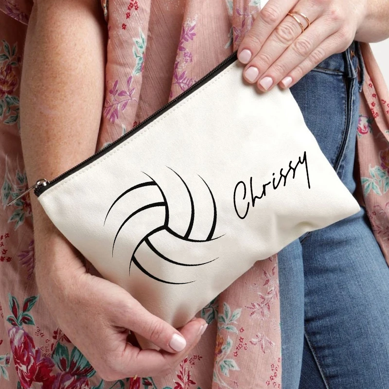 Женская косметичка с рисунком Olleyball подарок для ее персонализированных