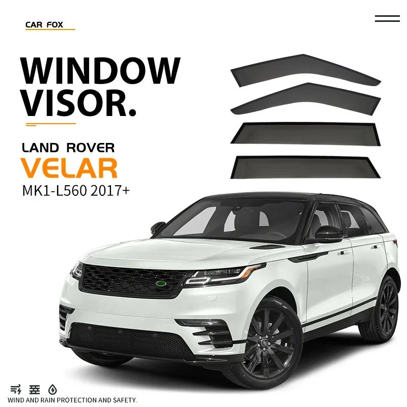 Фото Для Land Rover Range Rover Velar L560 2017+ Ветровики на окна, дефлекторы, защитные козырьки, ветровые дефлекторы. №2
