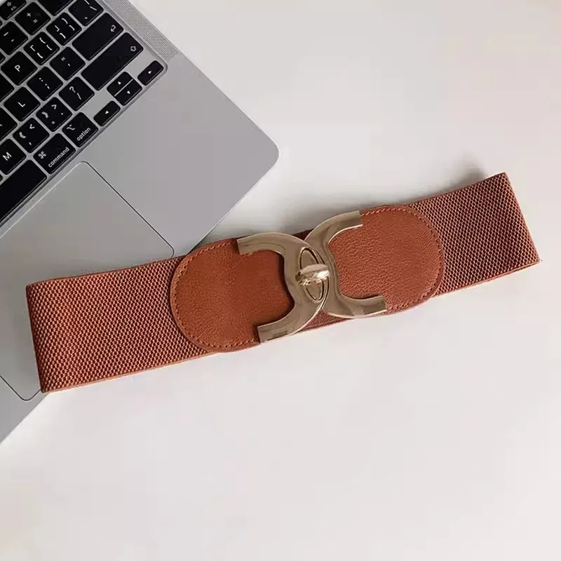 Женский модный винтажный эластичный корсет из искусственной кожи женский пояс