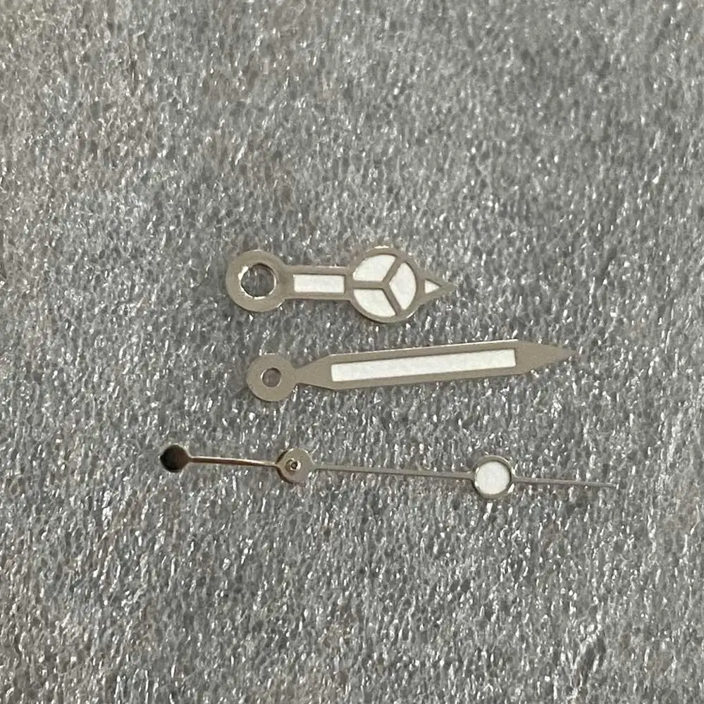 Watch Hands Accessories Silver Edge White Three-hands Watch Hands Green Glow Watch Hands Fit NH35 NH36 4R 7S Movement