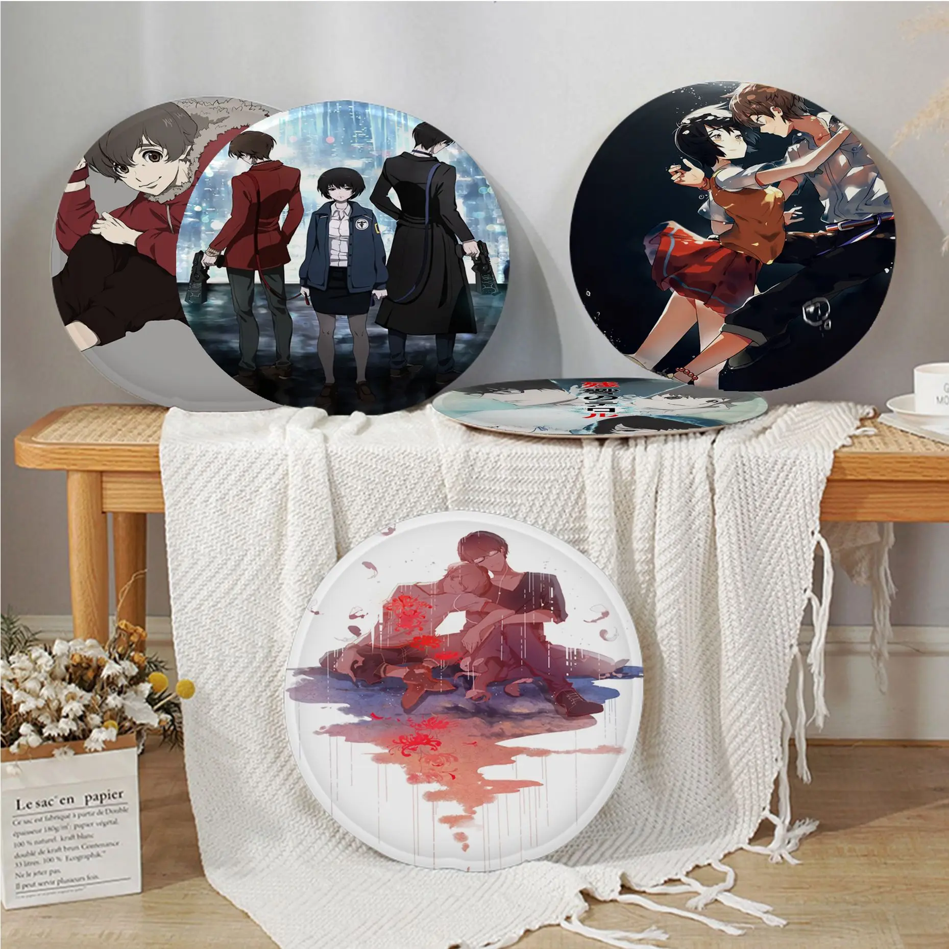 

Zankyou No Terror In Resonance Modern Minimalist Style Meditation Cushion Stool Pad Dining Chair Seat Cushion Anti-Slip Sofa