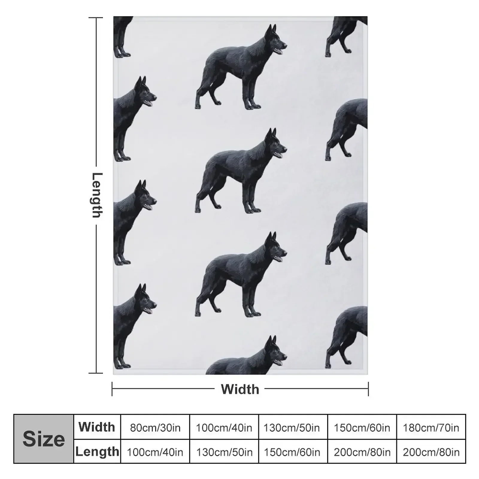 Черная немецкая овчарка GSD пледы плед декоративные диваны одеяла