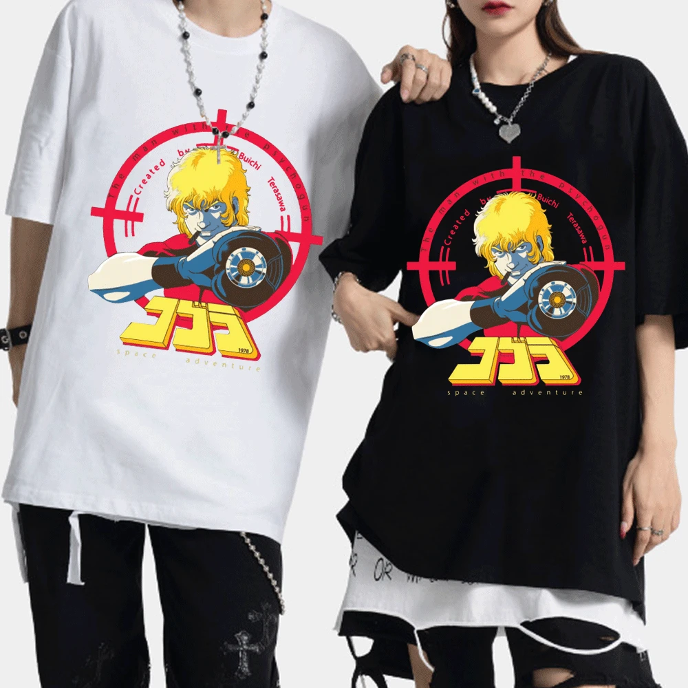 

2022 New Arrival Armaroid Space Adventure Cobra Anime T-Shirt Men Women Novelty Cotton O Neck Short Sleeve T Shirt Male Clothes
