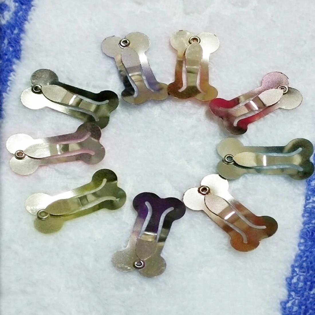 30pcs/Lot Bone Shaped Dog Hairpin Puppy Cat Hair Clips Pet Accessories Grooming Dogs Supplies for Small | Дом и сад