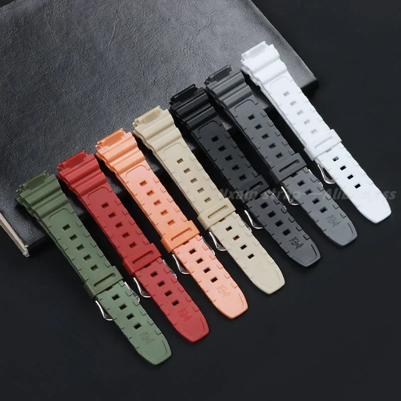 Силиконовый ремешок 18 мм для Casio F-91/105/108 W800H SGW400 A158W A168 AE1200 AE1300 сменный часов из