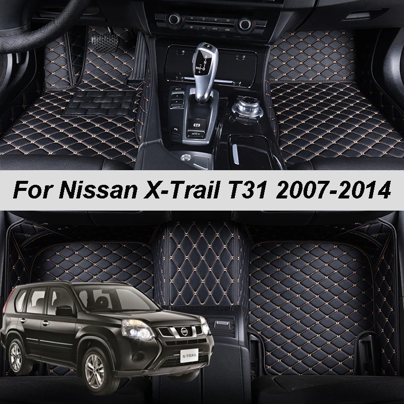 

Коврики Детали интерьера коврики для автомобиля чехлы на машину в салон Кожаные автомобильные коврики на заказ, коврики для Nissan X-Trail T31 2007 2008...