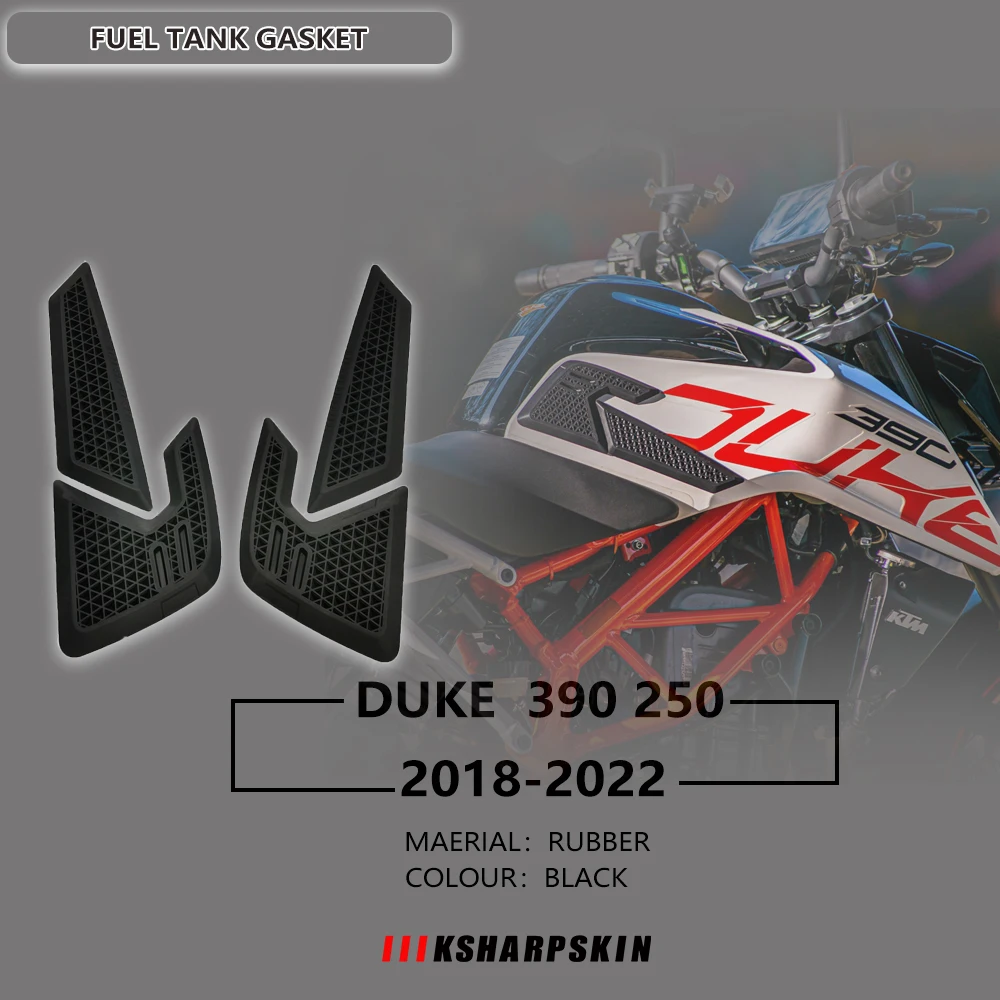 3D Motorcycle Fuel Tank Pad Knee Pad Protector Side Sticker Suitable for duke  390 250 2018-2022