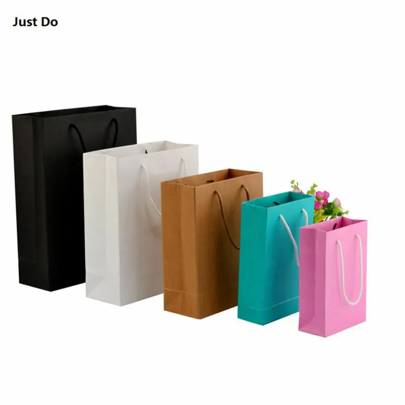 Маленькая фотобумага Черная бумажная сумка для покупок синяя белая Подарочная