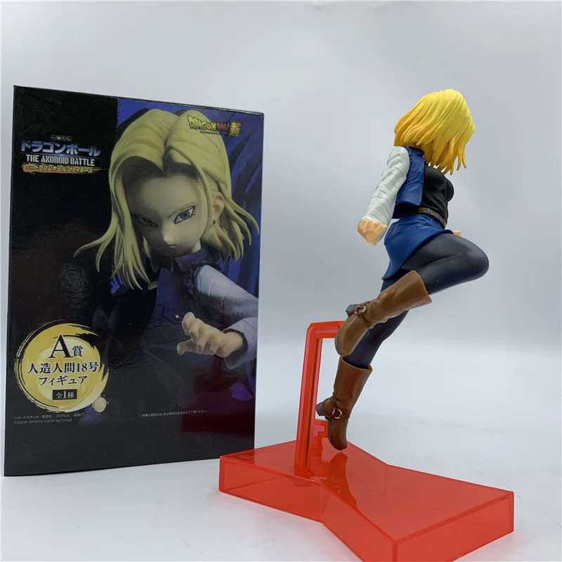 Фигурка Dragon Ball Z № 18 на базе Android. Экшн-фигурка из ПВХ аниме DBZ лазурь Гоку Вегета