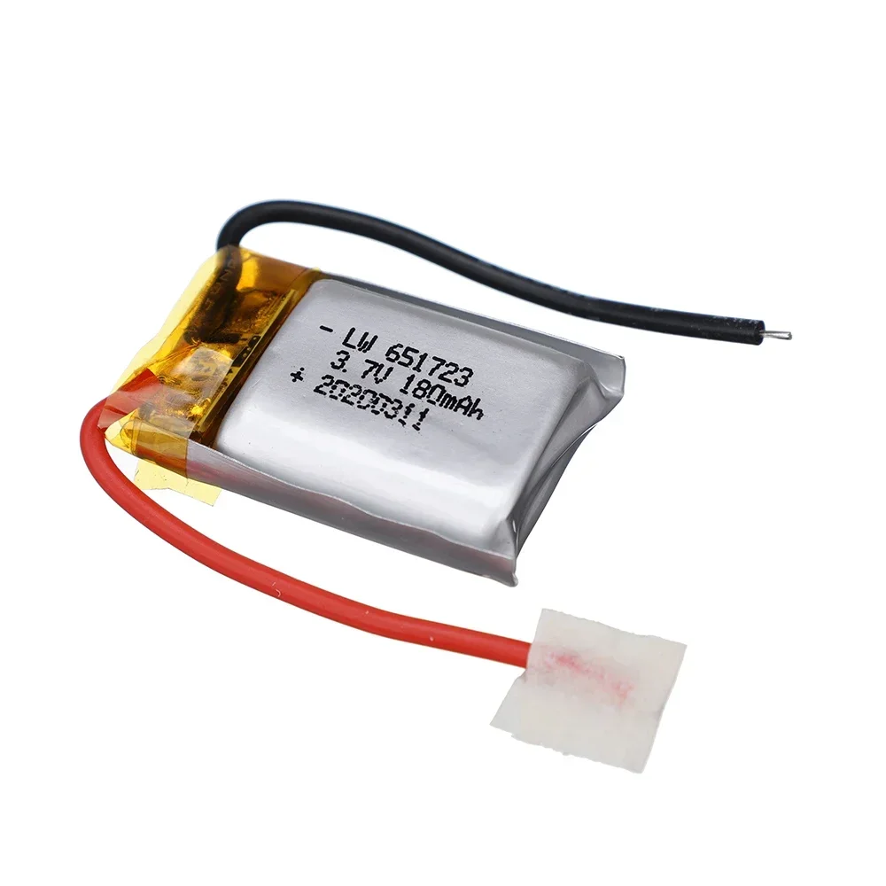 Фото Оптовая продажа 1-20 шт. литий-полимерных аккумуляторов 3.7V 180mAh для вертолетов Syma S105 S107 S107G S108 Skytech M3 M3 S977, запасные части, батарея №4
