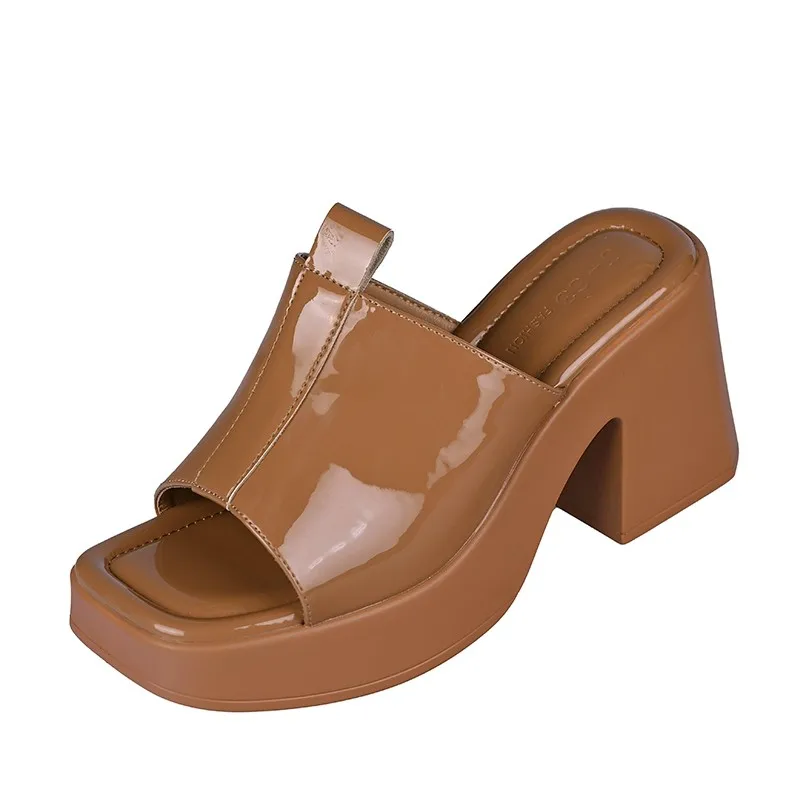 

Женские сандалии на танкетке, повседневные пляжные шлепанцы на танкетке, без застежки, для улицы, лето, 2023