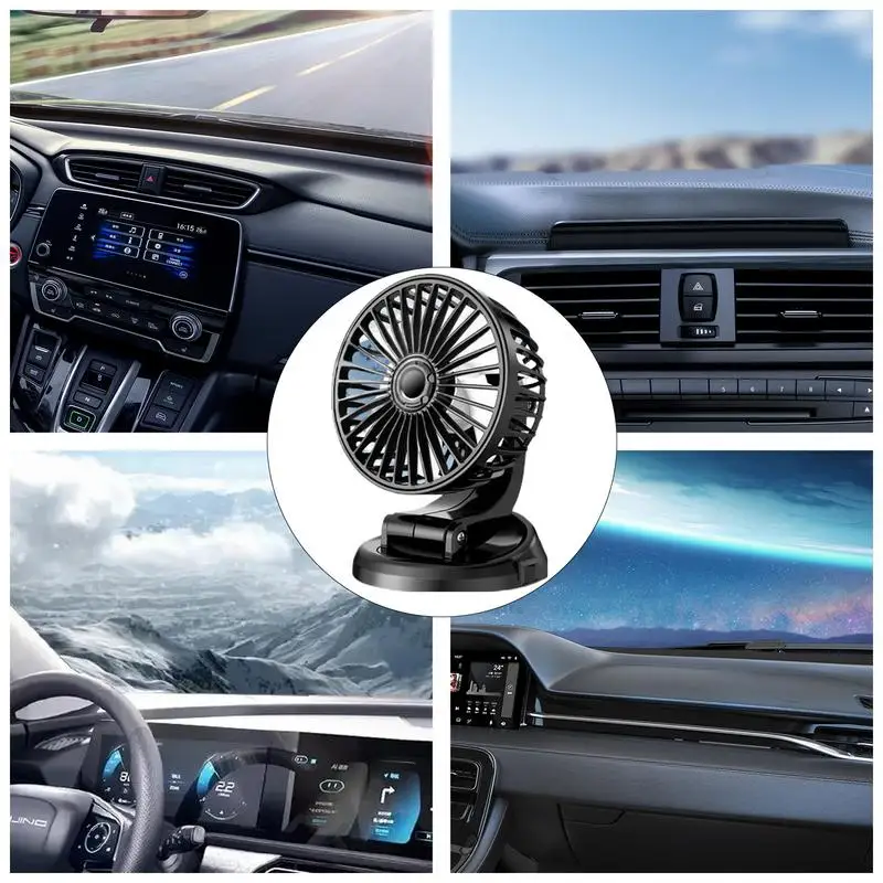 Автомобильный вентилятор 5 В 1 А Маленький автомобильный переменного тока 2