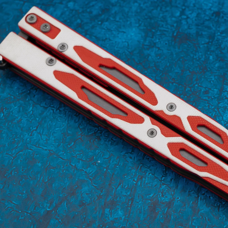 Maxace Единорог балисонг тренажер открывалка для бутылок нож-бабочка 420 нержавеющая