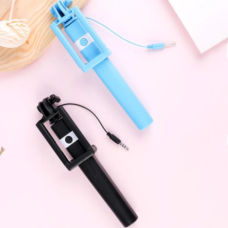 Extendable Monopod Key Selfie Stick Portable Handheld for IPhone 6 11 12 Plus Samsung Huawei Sony LG Xiaomi OPPO Foldable enlarge