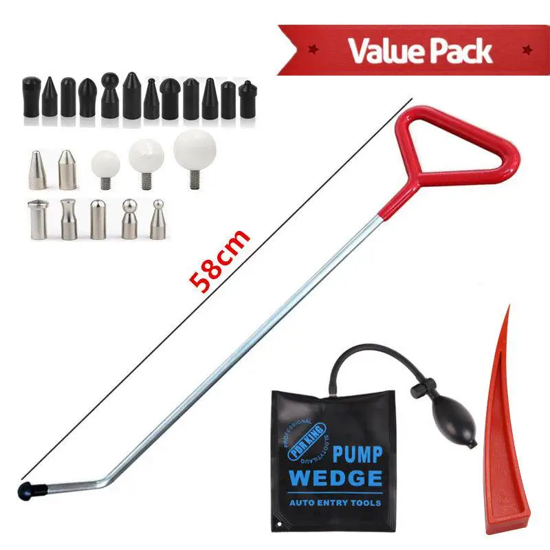 

Automotive Paintless Dent Removal Tools Hail Repair Tool Kits Hooks Rods Wedge