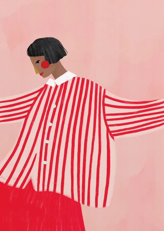 

Абстрактные полосатые принты на холсте, набор из 1 шт.