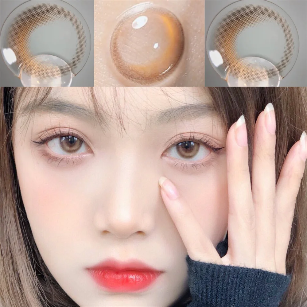 Цветные контактные линзы для макияжа глаз 2 шт./пара