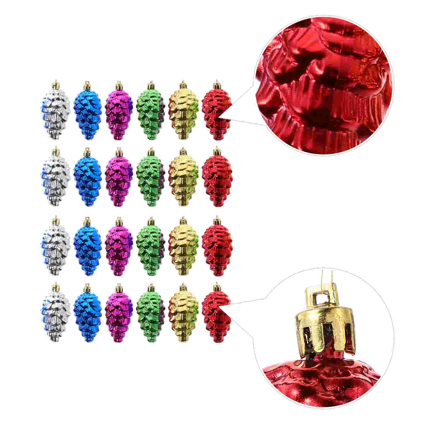 

Christmas Ornaments Tree Pinecone Pineornament Hangingcone Cones Decordecoration Decorations Beads Bauble Booze Bulbcraft
