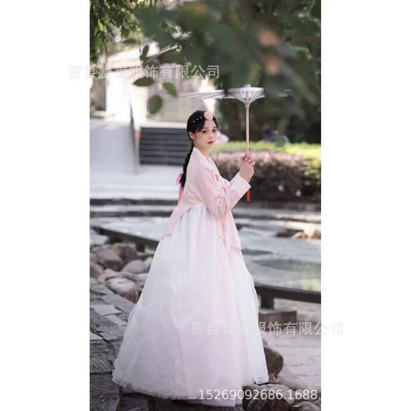 Фото Янжи Ханбок, корейская осенне-зимняя новинка Haute Couture, ханбок, благородная принцесса, униформа для выступлений, сценическая повседневная супер фея №2