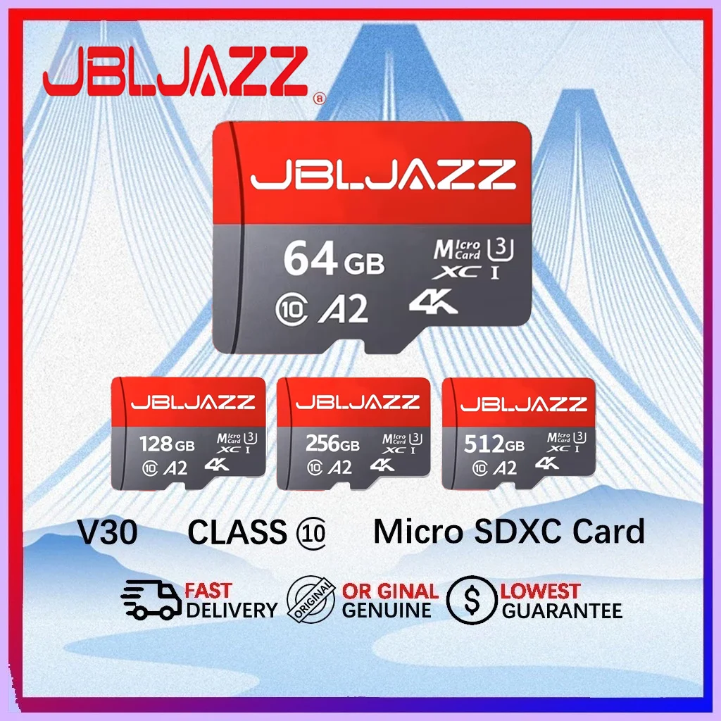 Фото Карта памяти Micro SD 256GB A2 A1 V30 U3, флеш-карты 128GB 64GB, TF-карта, совместимая с DJI Pocket 3 №1