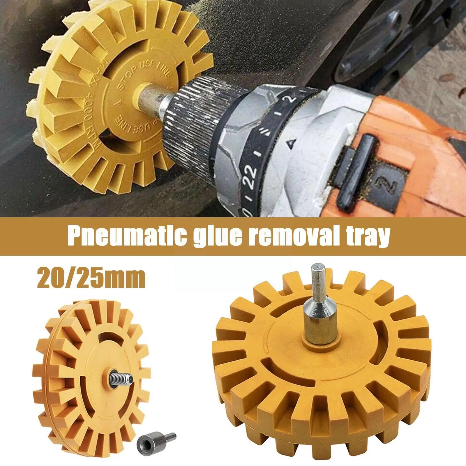 

Car Pneumatic Rubber Eraser Wheel Pad Rubber Disk Decal Cleaner Wheel Sticker Remover Polish Car Auxiliary Eraser Paint Too S6c7