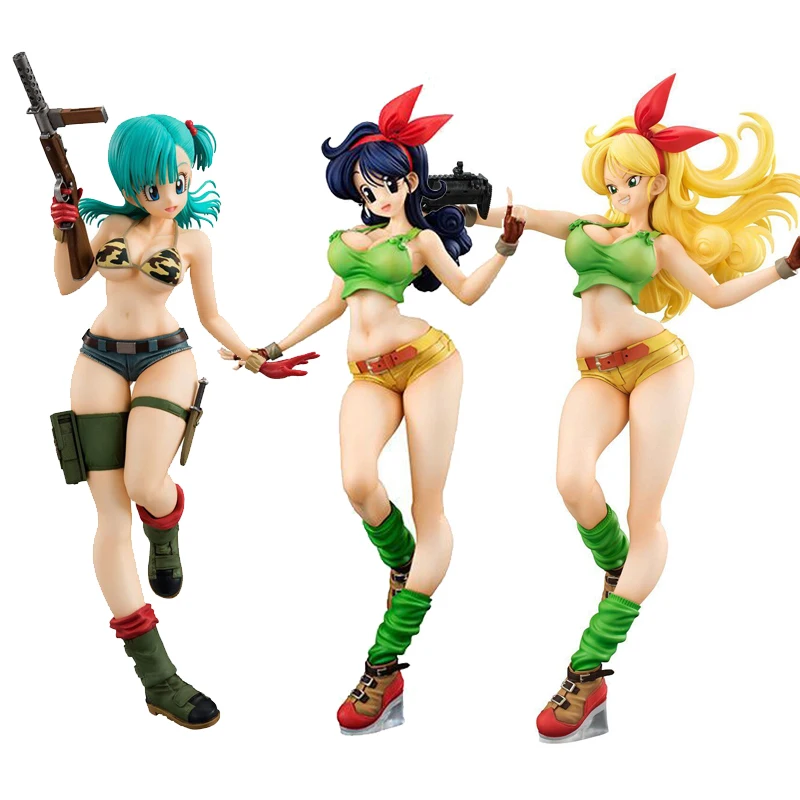 

Аниме-фигурка дракона жемчуга Z, сексуальная красивая девушка, бульма, ланч-дель, viandroid 18, манга, экшн-фигурки, Коллекционная модель