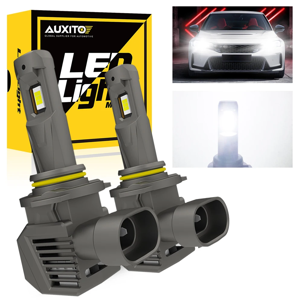 

2 шт. светодиодные лампы AUXITO Turbo 9005 H7 H11 H8 9012 мини светодиодные фары Беспроводная фара для BMW Ford VW Benz Renault, Hyundai