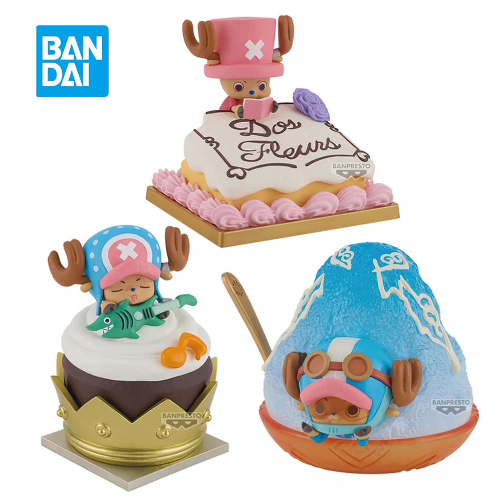 Оригинальный Banpresto Paldolce One Piece Vol.3 Tony Chopper Dessert Q Version Аниме Фигурка Модель Игрушки