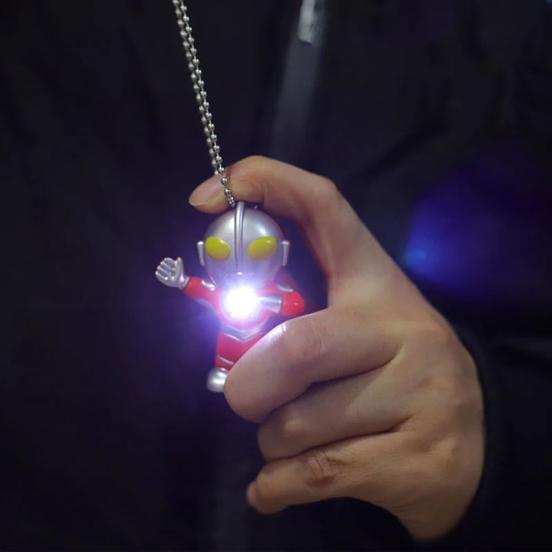 

Ultraman Necklace Sound Luminous Toy Anime Captain America Retro Pendant Neck Chain Boys Girl Fashion Cosplay Accessorie Jewelry