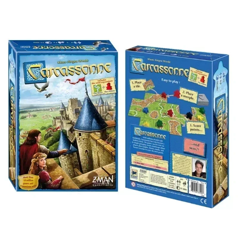 Зимняя версия настольной игры Carcassonne для 2-5 игроков семейный забавный вечерний