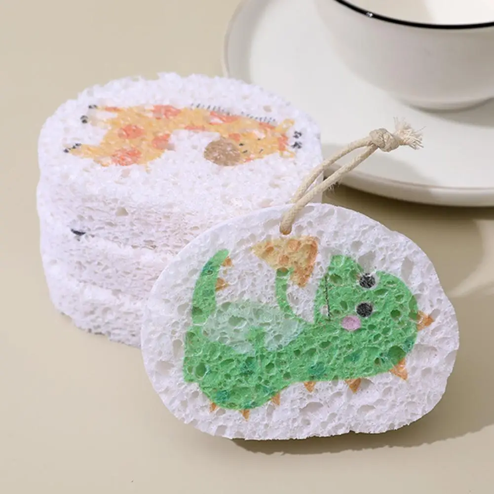 

1PCS Creative Sponge Cleaning Brush Cute Absorbent Pulp Sponge Compressed Block Wipe Domestic Wood Cleaning Tools Kitchen U8B9