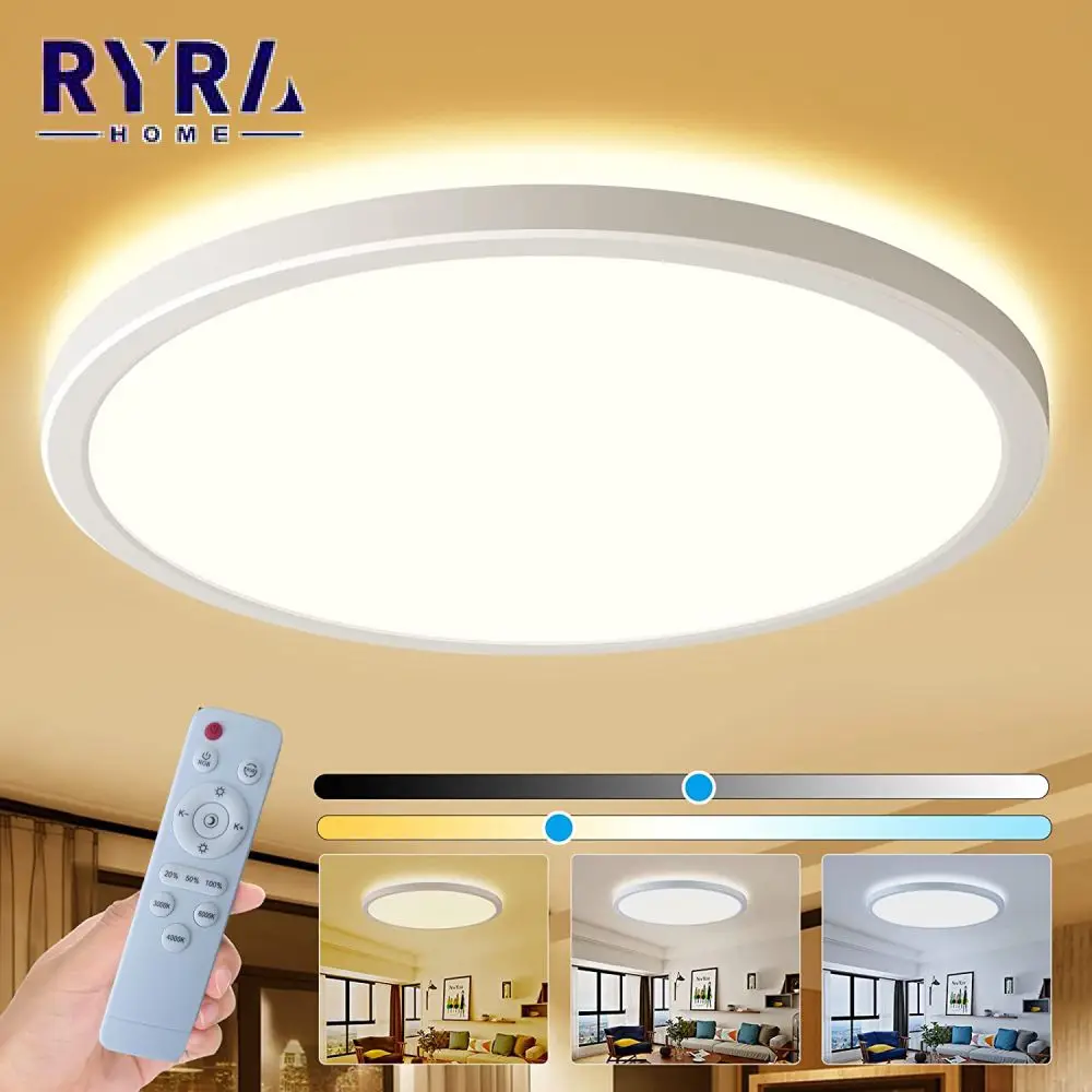 

RGB Dimmable Music Ceiling Lamp Modern Ultra Thin Design Smart Ceiling Light Wide Application Color Changing Lights For Bedroom