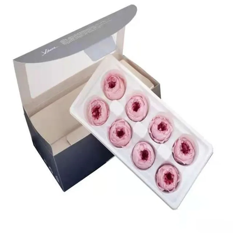 

Two Tone Preserved Austin Garden Rose Head Box Valentines Decoration DIY Material Wedding Anniversary Gift