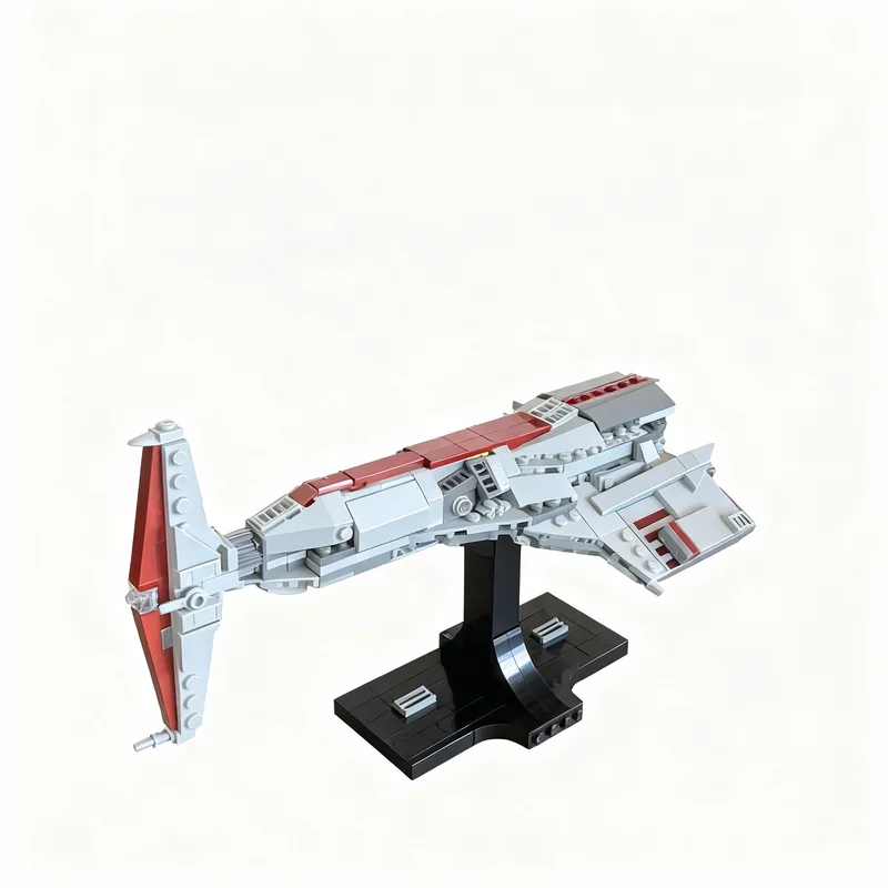 Фото Набор для сборки модели MOC Kotor Hammerhead Endar Spire Midi Space Battle Galaxy SciFi, 396 деталей, конструктор DIY, набор для творчества, игрушка-герой Mega Mini, подарок №1