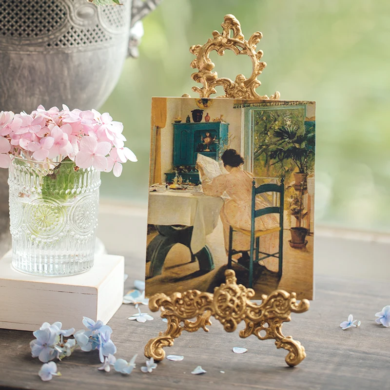 

Restaurant Desktop Dinner Plate Storage Tray Display Stand Makeup Mirror Stand Display Stand Bracket Photo Frame Decor Shelf