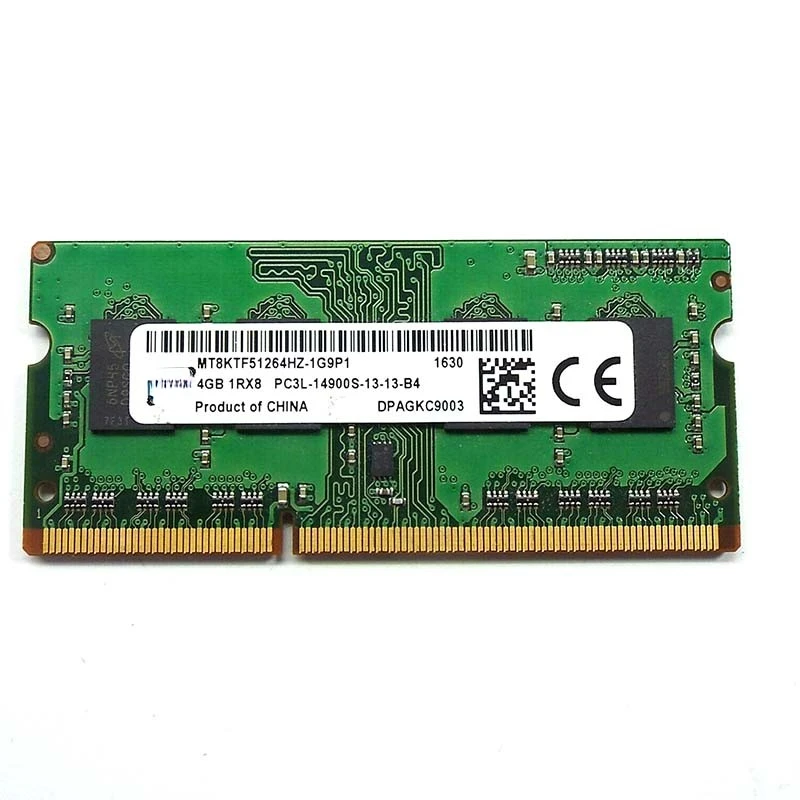 

RAM Spotlight MT8KTF51264HZ-1G9P1 Notebook Memory 4G DDR3L 1866 PC3L-14900S