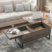 Lift Top Coffee Table with Charging Station Modern Coffee Table with Storage and Hidden Compartment Lift Top Dining Table US