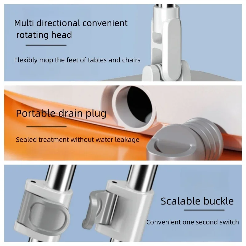 Новая Швабра для домашнего использования односторонняя мытья без рук ленивая