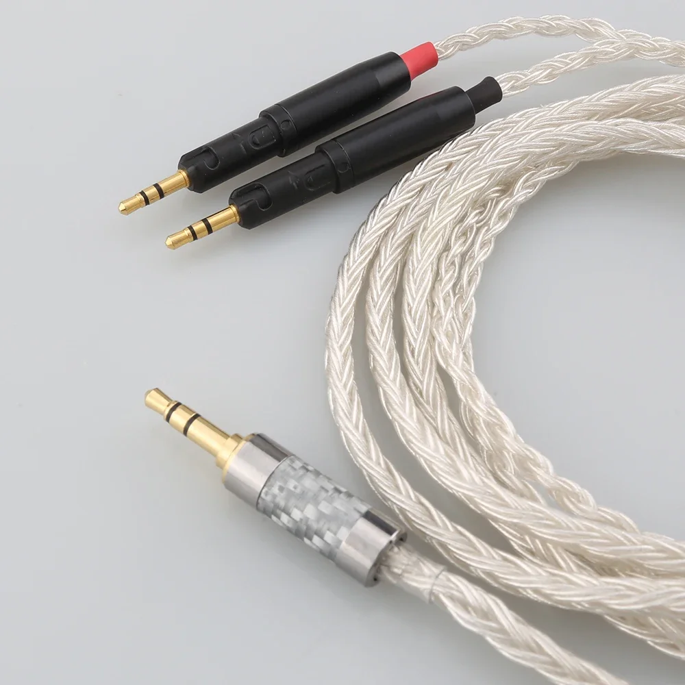 HiFi 6 5 мм 2 3 XLR 4 16-ядерный OCC посеребренный плетеный кабель для наушников ATH-R70X