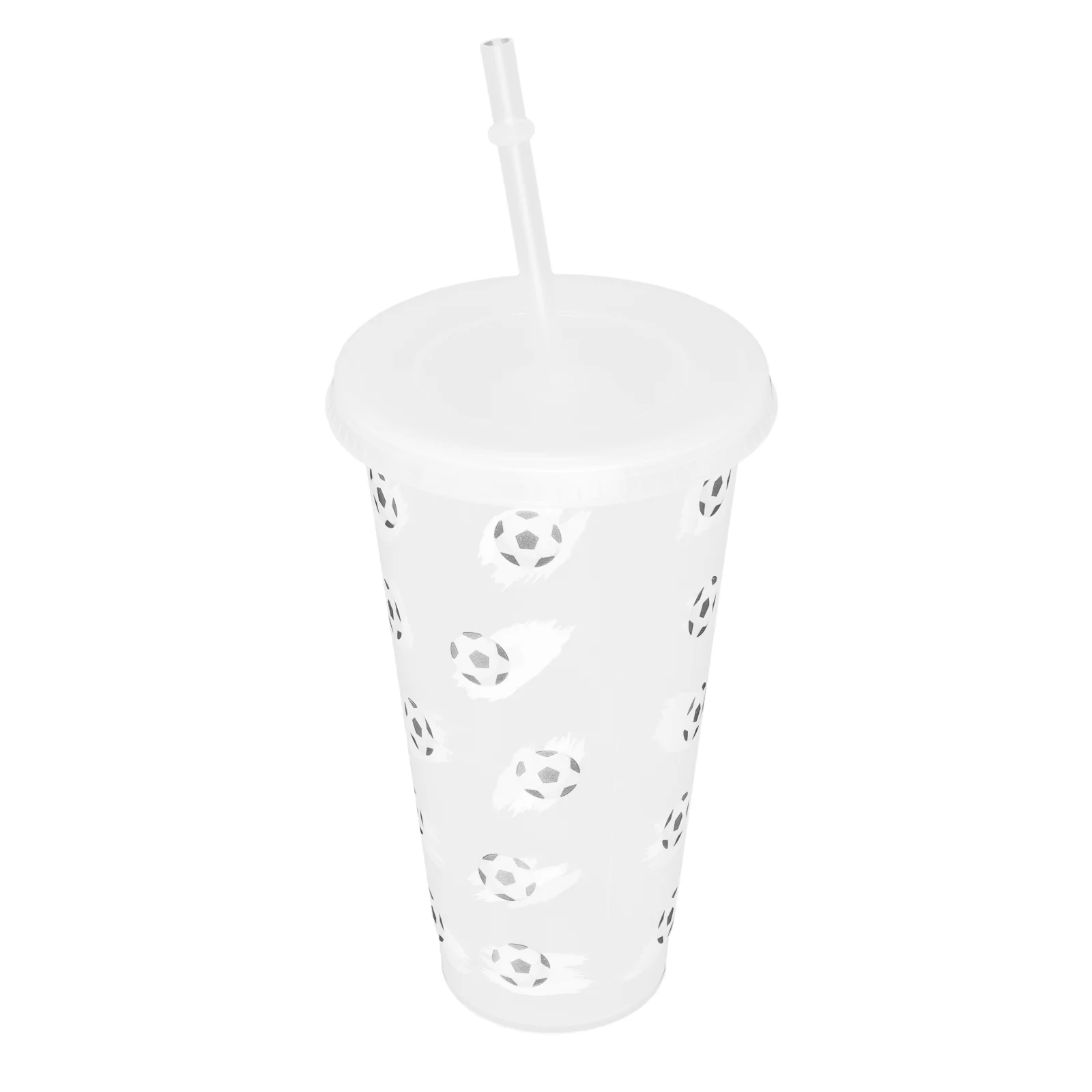 

1Set Footable Water Cup Clear Water Bottle Plastic Water Bottle Straw Water Bottle