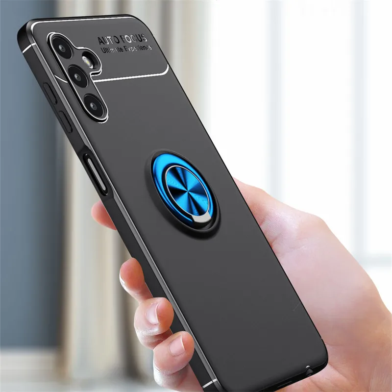

For Samsung Galaxy A13 5G Case Samsung A03S A13 A33 A53 A73 Cover Metal Ring Stand Shockproof TPU Back Cover For Samsung A13 5G