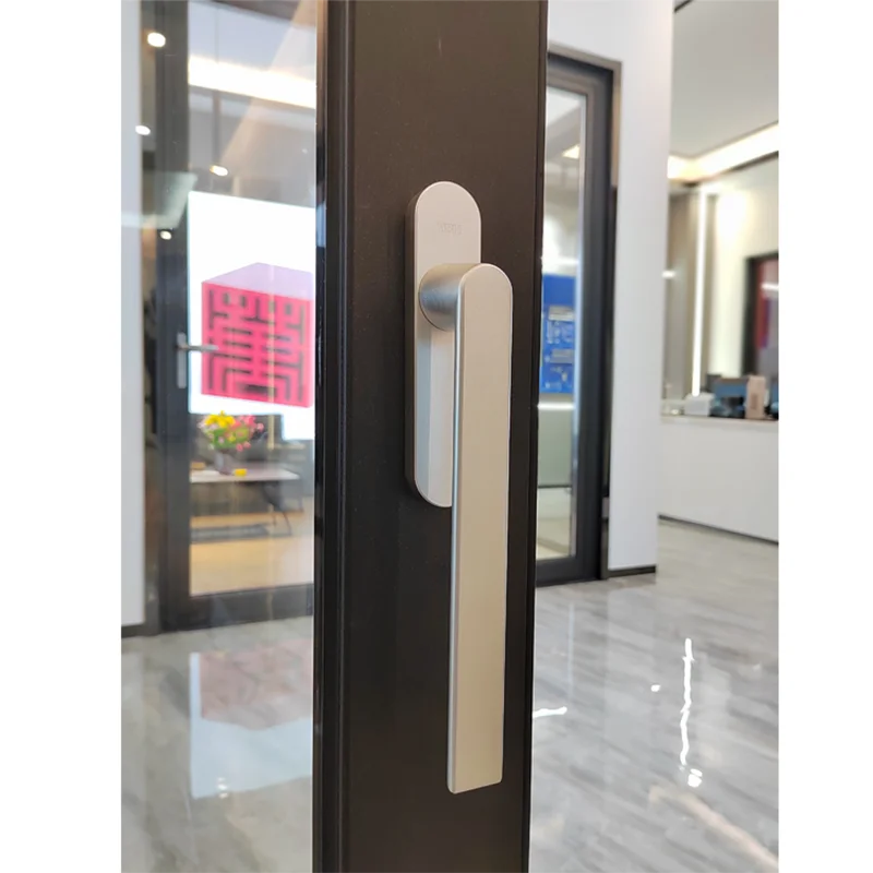 Алюминиевые Двойные закаленные стеклянные раздвижные двери Wanjia |