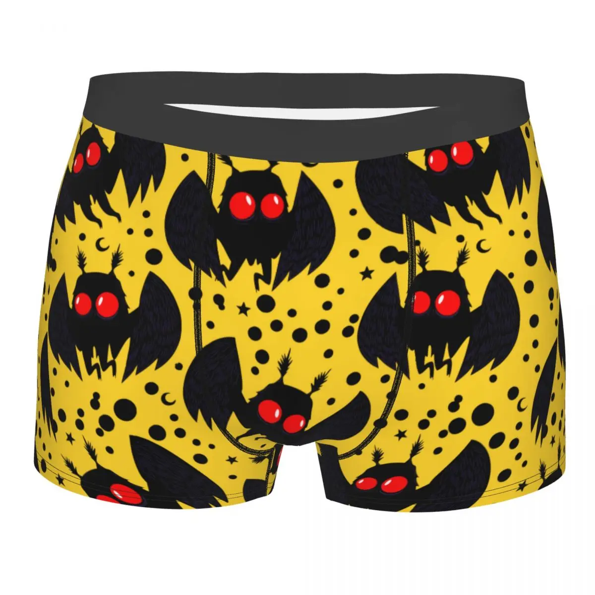 

Mothman Yellow Night Cryptid Animal Men Underwear Boxer Briefs Shorts Panties Hot Mid Waist Underpants for Homme Plus Size